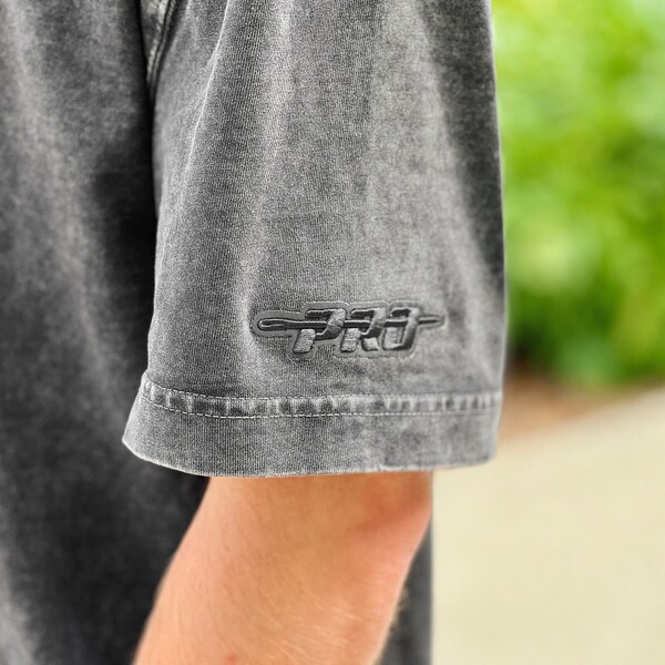 Pro Standard I-State Washed Black Drop Shoulder T-Shirt